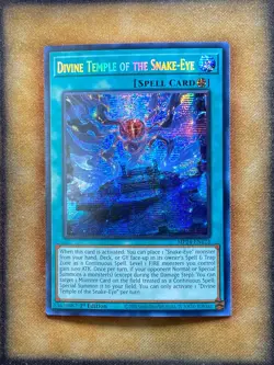 Yugioh Divine Temple of the Snake-Eye MP24-EN123 Secret Rare 1st Ed NM - Image 1