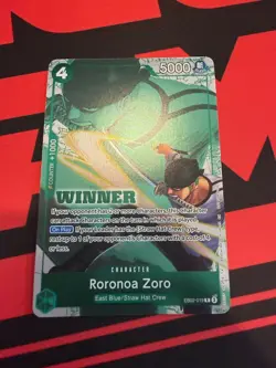 Roronoa Zoro (Winner Pack 2025 Vol. 3) EB02-019 One Piece Promotion Foil NM - Image 1