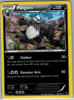 Pangoro - (Cracked Ice Holo) 068/111 Holo Deck Exclusives - Pokemon Card - NM - Image 1