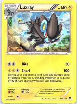 Luxray - 46/122 (Cracked Ice Holo) Holo Deck Exclusives - Pokemon Card - NM - Image 1