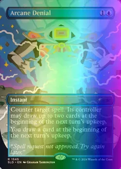 MTG Arcane Denial (1545/1990) Secret Lair Drop Series NM FOIL - Image 1