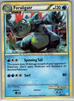 Feraligatr - 20/123 (Cracked Ice Holo) 020/123 Holo Deck - Pokemon Card - LP - Image 1
