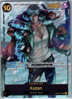 Kuzan (Alternate Art) OP02-121 English Paramount War - One Piece Card - NM - Image 1