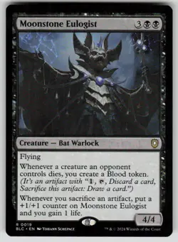 Moonstone Eulogist Rare Commander: Bloomburrow 19 MTG Near Mint - Image 1