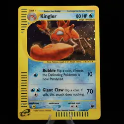 Pokemon TCG - Kingler 15/165 Expedition Holo Rare - EXC - Image 2