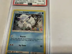 2017 POKEMON SUN & MOON GUARDIANS RISING #21 ALOLAN VULPIX-HOLO PSA 8 - Image 3