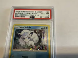2017 POKEMON SUN & MOON GUARDIANS RISING #21 ALOLAN VULPIX-HOLO PSA 8 - Image 4