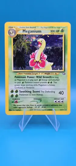 Vintage 2000 Pokemon Meganium 11/111 Holo Card #2 - Image 1