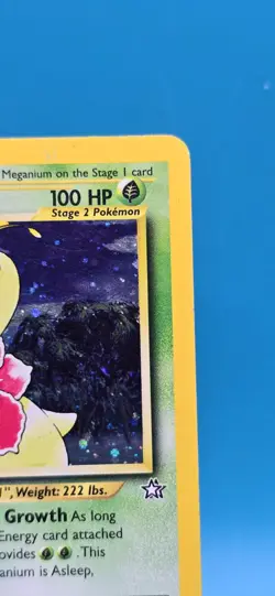 Vintage 2000 Pokemon Meganium 11/111 Holo Card #2 - Image 3