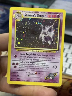 #3 Sabrina's Gengar 14/132 Gym Heroes 2000 Holo Rare WOTC Pokemon - Image 3