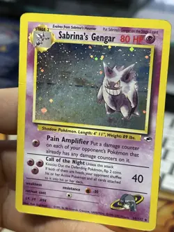 #3 Sabrina's Gengar 14/132 Gym Heroes 2000 Holo Rare WOTC Pokemon - Image 5