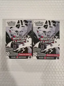 2x Pokemon White Flare Booster Bundle Scarlet & Violet Brand New Sealed Packs - Image 1