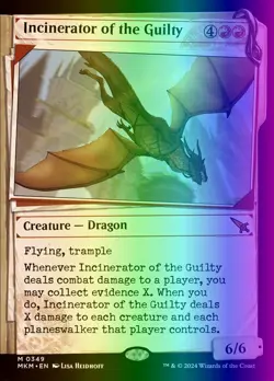 MTG Incinerator of the Guilty (349/499) Murders at Karlov Manor LP FOIL - Image 1