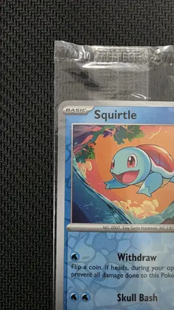 Pokemon TCG 151 POKEMON CENTER STAMPED 007/165 Squirtle Promo SEALED - Image 2