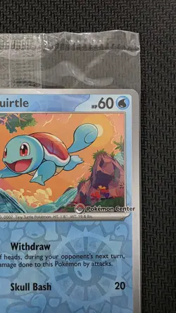 Pokemon TCG 151 POKEMON CENTER STAMPED 007/165 Squirtle Promo SEALED - Image 3