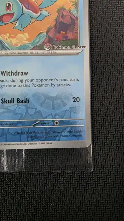 Pokemon TCG 151 POKEMON CENTER STAMPED 007/165 Squirtle Promo SEALED - Image 5