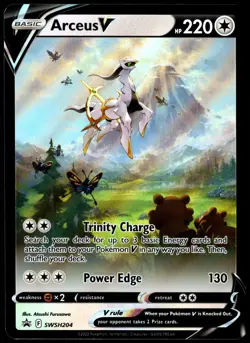 Pokemon TCG Arceus V SWSH204 2022 Figure Collection Black Star Promo Card - LP - Image 1