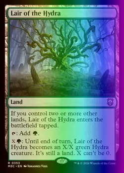 MTG Lair of the Hydra (353r/782) Modern Horizons 3 Commander LP FOIL - Image 1