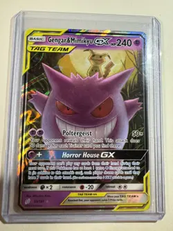 Pokemon TCG Gengar & Mimikyu GX Team Up Ultra Rare Holo 53/181 240 HP - Image 1