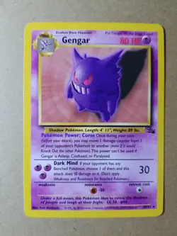 Pokemon TCG Gengar Fossil 20 Regular Unlimited Rare - Image 1