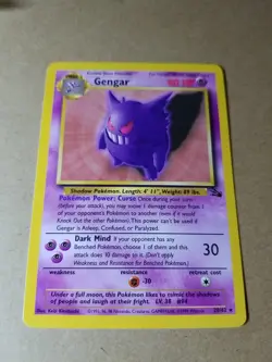 Pokemon TCG Gengar Fossil 20 Regular Unlimited Rare - Image 3