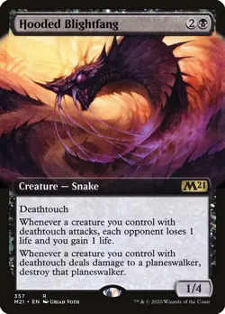 MTG Magic the Gathering Hooded Blightfang (357/470) Core Set 2021 LP - Image 1