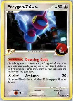 Pokemon Card - Porygon-Z G 26/99 Arceus 2009 Rare Moderately Played - Image 1
