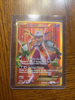 Pokemon Mewtwo EX TCG Full Art Holo Rare Card Breakthrough-Secret 164/162 - Image 1