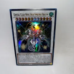 Crystal Clear Wing Over Synchro Dragon SUDA-EN039 Supreme Darkness Yugioh 1st Ed - Image 1