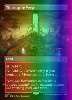 MTG Thornspire Verge (333/499) Duskmourn House of Horror LP FOIL - Image 1