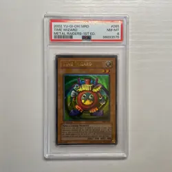 Yu-GI-Oh! - PSA 8 1st Edition MRD-065 Time Wizard - N/A Print - Foil Shift - Image 1