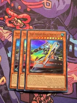 3X Yugioh Heavy Armored Knight Babeldecker BLZD-EN006 Super Rare 1st Edition NM - Image 1