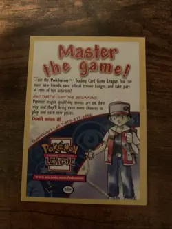MASTER THE GAME POKEMON PROMO CARD LP 1999 - Image 1