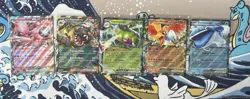 Pokemon TCG Destined Rivals Ex Bundle Double Rare Holo Cards - Image 1