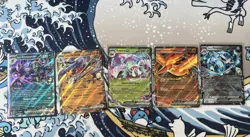Pokemon TCG Destined Rivals Ex Bundle Double Rare Holo Cards - Image 1
