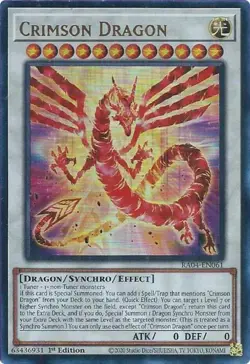 Crimson Dragon (card) - RA04-EN061 - Ultra Rare - 1st Edition NM Yugioh Quarter - Image 1