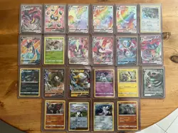 pokemon sword and shield rebel clash bundle 22 cards all rayquaza cinderace vmax - Image 1