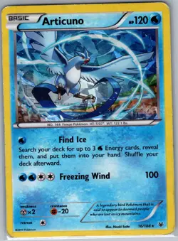 Articuno 16/108 Cracked Ice Holo XY - Roaring Skies - Pokemon Card - LP - Image 1