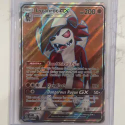 Lycanroc GX Full Art Holo Card 138/145 Lightly Played Card Condition - Image 1