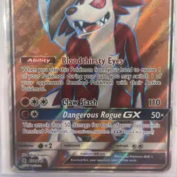 Lycanroc GX Full Art Holo Card 138/145 Lightly Played Card Condition - Image 2