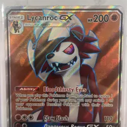 Lycanroc GX Full Art Holo Card 138/145 Lightly Played Card Condition - Image 3