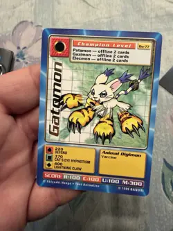 Digimon Digi Battle Card Gatomon 1999 Bo-77 Series 2 - Image 1