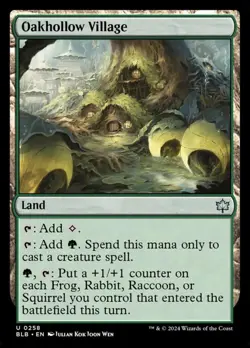258 - Oakhollow Village - Bloomburrow - Normal - Magic: The Gathering Card - Image 1