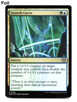 Growth Curve (FOIL) - [Secrets of Strixhaven] MTG SOS 193 NM 🌳💧 - Image 1