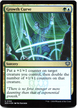Growth Curve (FOIL) - [Secrets of Strixhaven] MTG SOS 193 NM 🌳💧 - Image 2