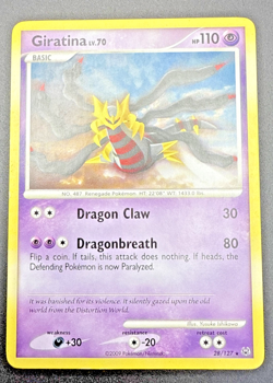 2009 Giratina 28/127 Pokemon Card TCG Platinum Rare Vintage MP - Image 1