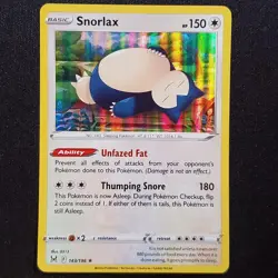 Snorlax 143/196 Holo Rare Lost Origin Pokemon Near Mint - Image 1