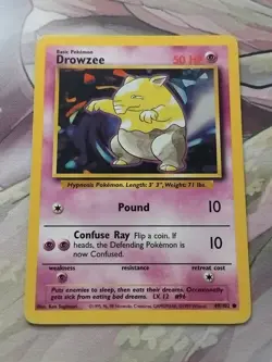 Pokemon TCG Drowzee Base Set 49/102 Regular MP. - Image 1