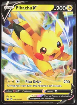 Sword & Shield Promo Pikachu V SWSH285 Holo Promo Pokemon NM/M - Image 1