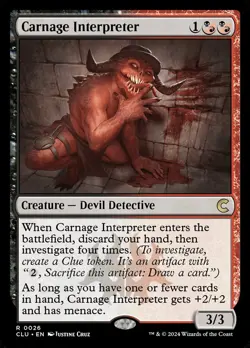 MTG Magic the Gathering Carnage Interpreter (26/289) Ravnica Clue Edition NM - Image 1